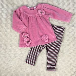 Baby Headquarters Baby Girl Outfit Pink Brown